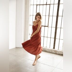 XiRena Red Gauze Dress